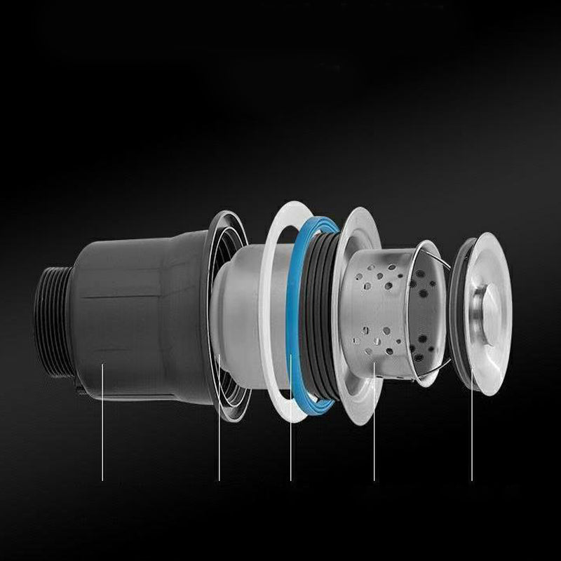 Modern Style Kitchen Sink Stainless Steel Soundproof Kitchen Sink with Basket Strainer Clearhalo 'Home Improvement' 'home_improvement' 'home_improvement_kitchen_sinks' 'Kitchen Remodel & Kitchen Fixtures' 'Kitchen Sinks & Faucet Components' 'Kitchen Sinks' 'kitchen_sinks' 7308546