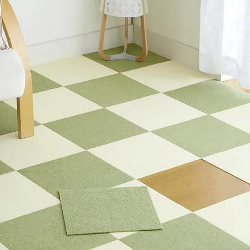 Home Carpet Tiles Color Block Stain Resistant Level Loop Carpet Tiles Clearhalo 'Carpet Tiles & Carpet Squares' 'carpet_tiles_carpet_squares' 'Flooring 'Home Improvement' 'home_improvement' 'home_improvement_carpet_tiles_carpet_squares' Walls and Ceiling' 7308955