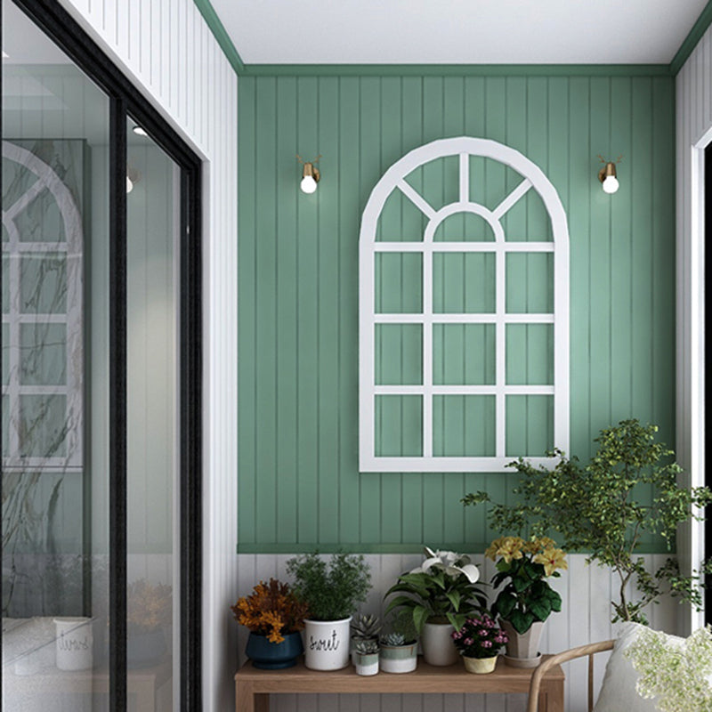 Contemporary Wall Paneling Smooth 20 Panels Waterproof Wall Paneling Lake Green 20-Piece Set Clearhalo 'Flooring 'Home Improvement' 'home_improvement' 'home_improvement_wall_paneling' 'Wall Paneling' 'wall_paneling' 'Walls & Ceilings' Walls and Ceiling' 7309002