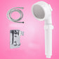 Modern Shower Head Combo Metal Handheld Shower Head for Bathroom White Shower Heads & Hose & Wall pedestal 1.5 meter Hose Clearhalo 'Bathroom Remodel & Bathroom Fixtures' 'Home Improvement' 'home_improvement' 'home_improvement_shower_heads' 'Shower Heads' 'shower_heads' 'Showers & Bathtubs Plumbing' 'Showers & Bathtubs' 7309037