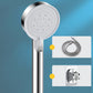 Modern Round Hand Shower Medium Flow 5 Sprays Wall-Mount Hand Shower Silver Shower Heads & Hose & Wall pedestal Clearhalo 'Bathroom Remodel & Bathroom Fixtures' 'Home Improvement' 'home_improvement' 'home_improvement_shower_heads' 'Shower Heads' 'shower_heads' 'Showers & Bathtubs Plumbing' 'Showers & Bathtubs' 7310049