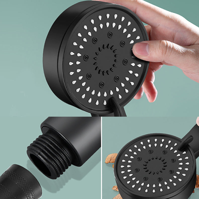 Modern Round Hand Shower Medium Flow 5 Sprays Wall-Mount Hand Shower Clearhalo 'Bathroom Remodel & Bathroom Fixtures' 'Home Improvement' 'home_improvement' 'home_improvement_shower_heads' 'Shower Heads' 'shower_heads' 'Showers & Bathtubs Plumbing' 'Showers & Bathtubs' 7310050