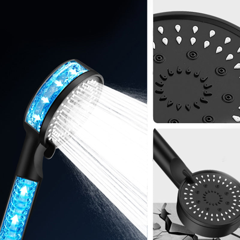 Modern Round Hand Shower Medium Flow 5 Sprays Wall-Mount Hand Shower Clearhalo 'Bathroom Remodel & Bathroom Fixtures' 'Home Improvement' 'home_improvement' 'home_improvement_shower_heads' 'Shower Heads' 'shower_heads' 'Showers & Bathtubs Plumbing' 'Showers & Bathtubs' 7310055