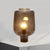 1 Bulb Bedroom Night Table Light Post Modern Brass Desk Lamp with Jar Smoke Gray Glass Shade Smoke Gray Clearhalo 'Lamps' 'Table Lamps' Lighting' 731034