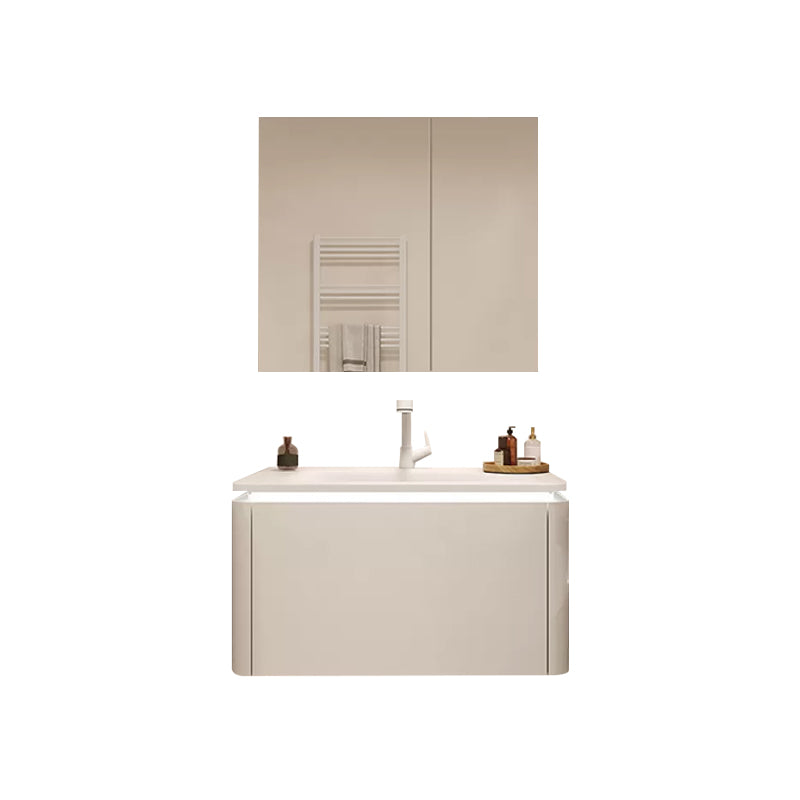 Wall Mount Bathroom Vanity Set Modern Bathroom Sink Vanity with Mirror Clearhalo 'Bathroom Remodel & Bathroom Fixtures' 'Bathroom Vanities' 'bathroom_vanities' 'Home Improvement' 'home_improvement' 'home_improvement_bathroom_vanities' 7310618