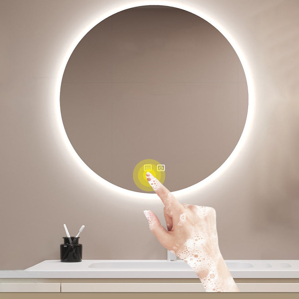 Wall Mount Bathroom Vanity Set Modern Bathroom Sink Vanity with Mirror Clearhalo 'Bathroom Remodel & Bathroom Fixtures' 'Bathroom Vanities' 'bathroom_vanities' 'Home Improvement' 'home_improvement' 'home_improvement_bathroom_vanities' 7310621