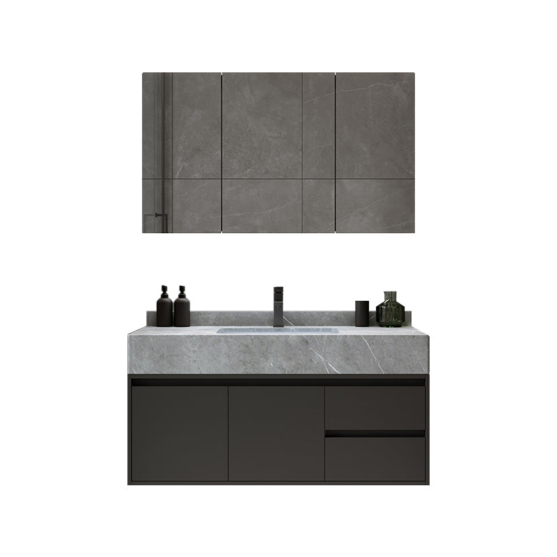 Modern Wall Mount Bathroom Vanity Set Stone Bathroom Vanity with Mirror Vanity & Faucet & Mirror Cabinet https: res.litfad.com site img item 2023 01 11 7310638 1200x1200.jpg Clearhalo 'Bathroom Remodel & Bathroom Fixtures' 'Bathroom Vanities' 'bathroom_vanities' 'Home Improvement' 'home_improvement' 'home_improvement_bathroom_vanities' 7310638