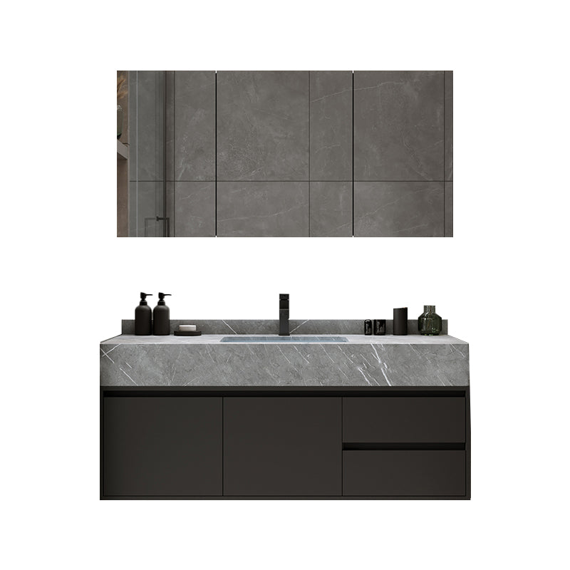 Modern Wall Mount Bathroom Vanity Set Stone Bathroom Vanity with Mirror Vanity & Faucet & Mirror Cabinet https: res.litfad.com site img item 2023 01 02 7310640 1200x1200.jpg Clearhalo 'Bathroom Remodel & Bathroom Fixtures' 'Bathroom Vanities' 'bathroom_vanities' 'Home Improvement' 'home_improvement' 'home_improvement_bathroom_vanities' 7310640