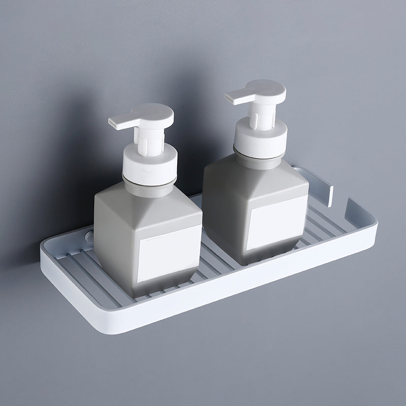 Contemporary White Bathroom Accessory As Individual Or As a Set Bath Shelf Clearhalo 'Bathroom Hardware Sets' 'Bathroom Hardware' 'Bathroom Remodel & Bathroom Fixtures' 'bathroom_hardware_sets' 'Home Improvement' 'home_improvement' 'home_improvement_bathroom_hardware_sets' 7311647