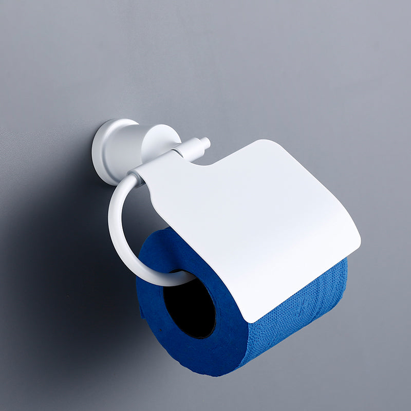 Contemporary White Bathroom Accessory As Individual Or As a Set Tissue Box Clearhalo 'Bathroom Hardware Sets' 'Bathroom Hardware' 'Bathroom Remodel & Bathroom Fixtures' 'bathroom_hardware_sets' 'Home Improvement' 'home_improvement' 'home_improvement_bathroom_hardware_sets' 7311666