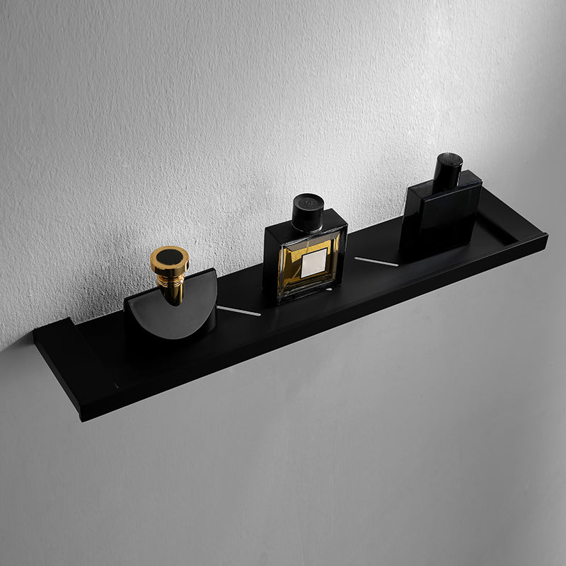 Contemporary Bathroom Accessory As Individual Or As a Set in Balck Clearhalo 'Bathroom Hardware Sets' 'Bathroom Hardware' 'Bathroom Remodel & Bathroom Fixtures' 'bathroom_hardware_sets' 'Home Improvement' 'home_improvement' 'home_improvement_bathroom_hardware_sets' 7311677