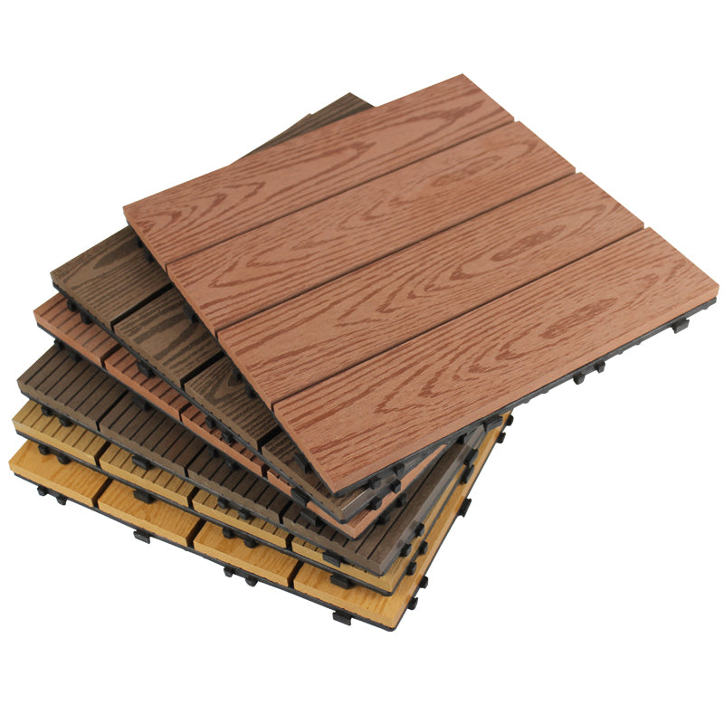 Wooden Deck Plank Outdoor Slip Resistant Embossed Floor Board Clearhalo 'Home Improvement' 'home_improvement' 'home_improvement_outdoor_deck_tiles_planks' 'Outdoor Deck Tiles & Planks' 'Outdoor Flooring & Tile' 'Outdoor Remodel' 'outdoor_deck_tiles_planks' 7312320