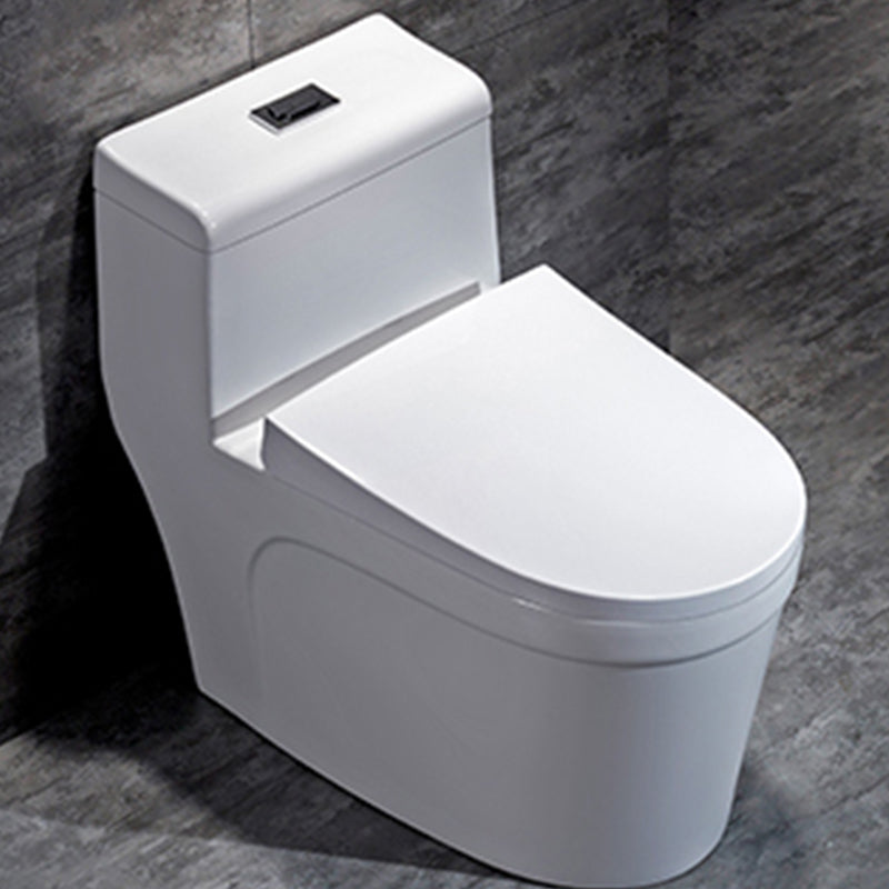 Contemporary Ceramic Toilet Bowl Floor Mounted Urine Toilet with Spray Gun for Washroom 15.4"L x 28.3"W x 25.8"H Toilet with Sprayer 14" Clearhalo 'Bathroom Remodel & Bathroom Fixtures' 'Home Improvement' 'home_improvement' 'home_improvement_toilets' 'Toilets & Bidets' 'Toilets' 7312548