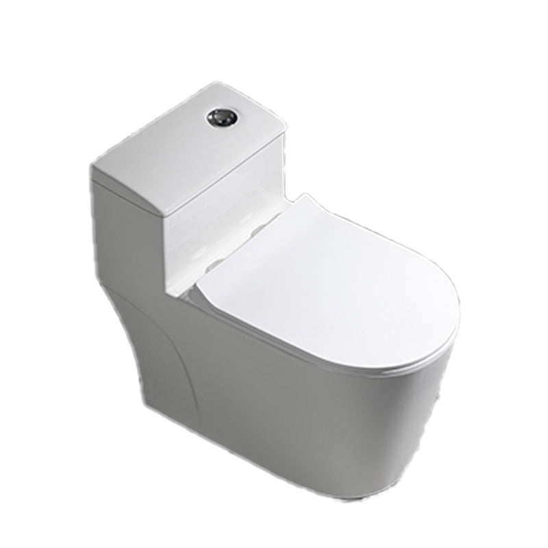 Contemporary Ceramic Toilet Bowl Floor Mounted Urine Toilet with Spray Gun for Washroom Clearhalo 'Bathroom Remodel & Bathroom Fixtures' 'Home Improvement' 'home_improvement' 'home_improvement_toilets' 'Toilets & Bidets' 'Toilets' 7312550