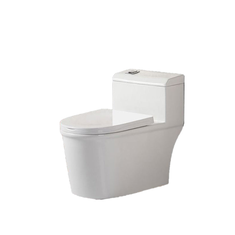 Contemporary Ceramic Toilet Bowl Floor Mounted Urine Toilet with Spray Gun for Washroom 15.6"L x 28"W x 26"H Toilet with Sprayer Clearhalo 'Bathroom Remodel & Bathroom Fixtures' 'Home Improvement' 'home_improvement' 'home_improvement_toilets' 'Toilets & Bidets' 'Toilets' 7312552