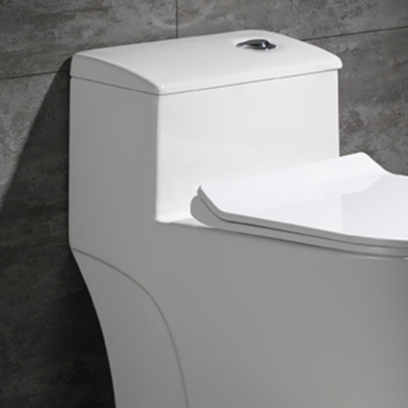 Contemporary Ceramic Toilet Bowl Floor Mounted Urine Toilet with Spray Gun for Washroom Clearhalo 'Bathroom Remodel & Bathroom Fixtures' 'Home Improvement' 'home_improvement' 'home_improvement_toilets' 'Toilets & Bidets' 'Toilets' 7312556