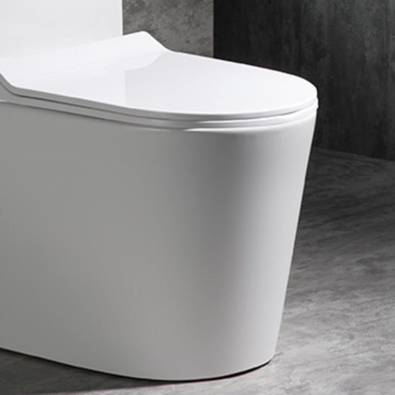 Contemporary Ceramic Toilet Bowl Floor Mounted Urine Toilet with Spray Gun for Washroom Clearhalo 'Bathroom Remodel & Bathroom Fixtures' 'Home Improvement' 'home_improvement' 'home_improvement_toilets' 'Toilets & Bidets' 'Toilets' 7312557