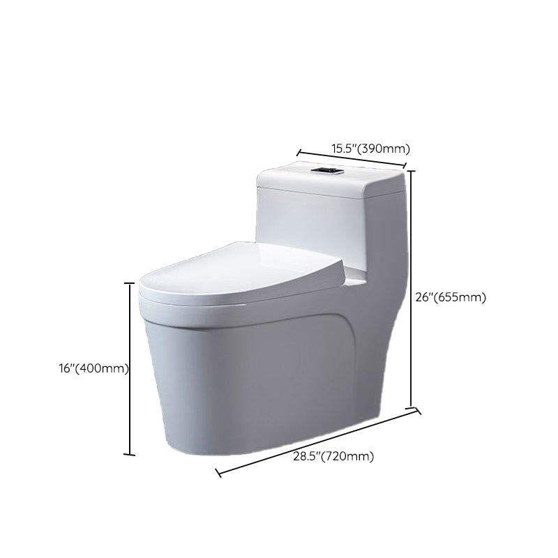 Contemporary Ceramic Toilet Bowl Floor Mounted Urine Toilet with Spray Gun for Washroom Clearhalo 'Bathroom Remodel & Bathroom Fixtures' 'Home Improvement' 'home_improvement' 'home_improvement_toilets' 'Toilets & Bidets' 'Toilets' 7312558