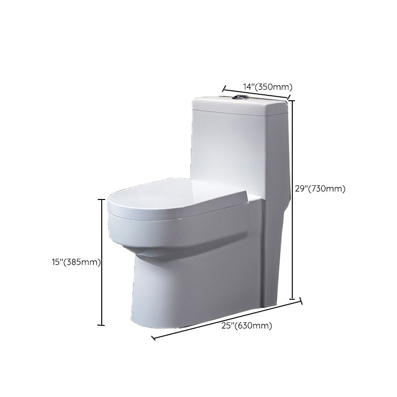 Contemporary Ceramic Toilet Bowl Floor Mounted Urine Toilet with Spray Gun for Washroom Clearhalo 'Bathroom Remodel & Bathroom Fixtures' 'Home Improvement' 'home_improvement' 'home_improvement_toilets' 'Toilets & Bidets' 'Toilets' 7312560