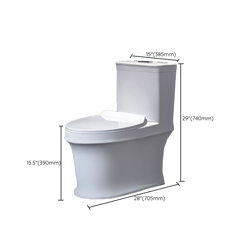 Contemporary Ceramic Toilet Bowl Floor Mounted Urine Toilet with Spray Gun for Washroom Clearhalo 'Bathroom Remodel & Bathroom Fixtures' 'Home Improvement' 'home_improvement' 'home_improvement_toilets' 'Toilets & Bidets' 'Toilets' 7312561