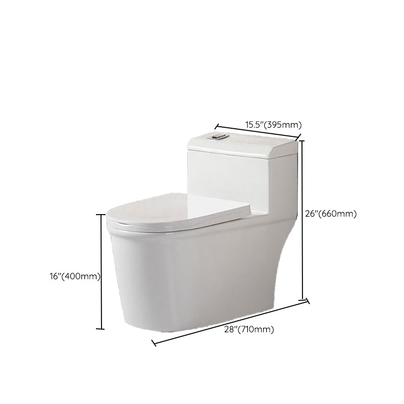 Contemporary Ceramic Toilet Bowl Floor Mounted Urine Toilet with Spray Gun for Washroom Clearhalo 'Bathroom Remodel & Bathroom Fixtures' 'Home Improvement' 'home_improvement' 'home_improvement_toilets' 'Toilets & Bidets' 'Toilets' 7312563