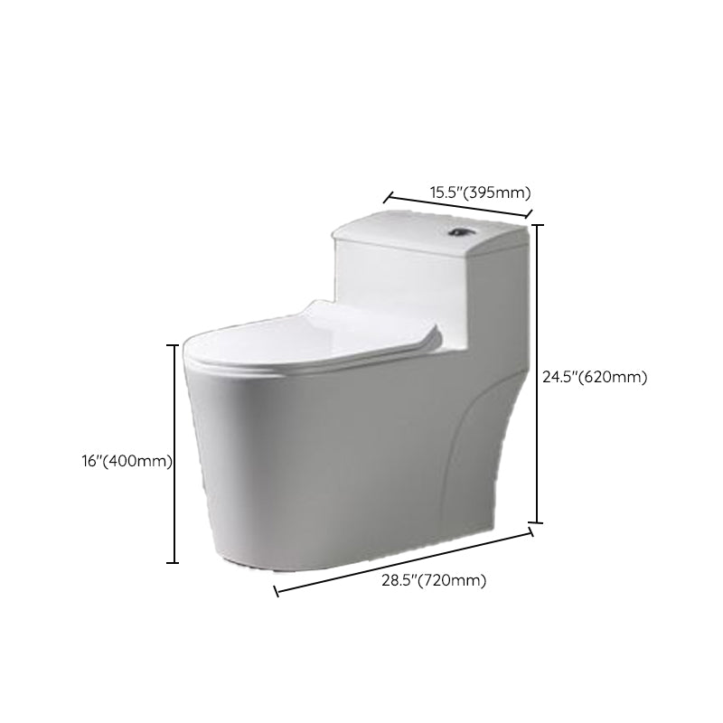 Contemporary Ceramic Toilet Bowl Floor Mounted Urine Toilet with Spray Gun for Washroom Clearhalo 'Bathroom Remodel & Bathroom Fixtures' 'Home Improvement' 'home_improvement' 'home_improvement_toilets' 'Toilets & Bidets' 'Toilets' 7312564