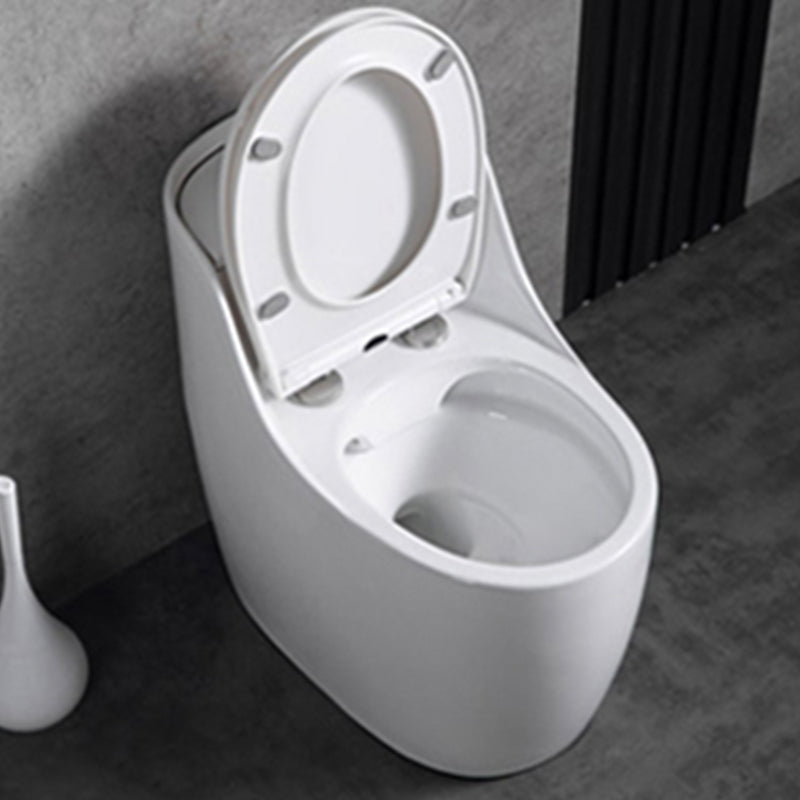 Contemporary Siphon Jet Toilet Bowl Floor Mount Urine Toilet for Washroom White Toilet with Sprayer 14" Clearhalo 'Bathroom Remodel & Bathroom Fixtures' 'Home Improvement' 'home_improvement' 'home_improvement_toilets' 'Toilets & Bidets' 'Toilets' 7312571