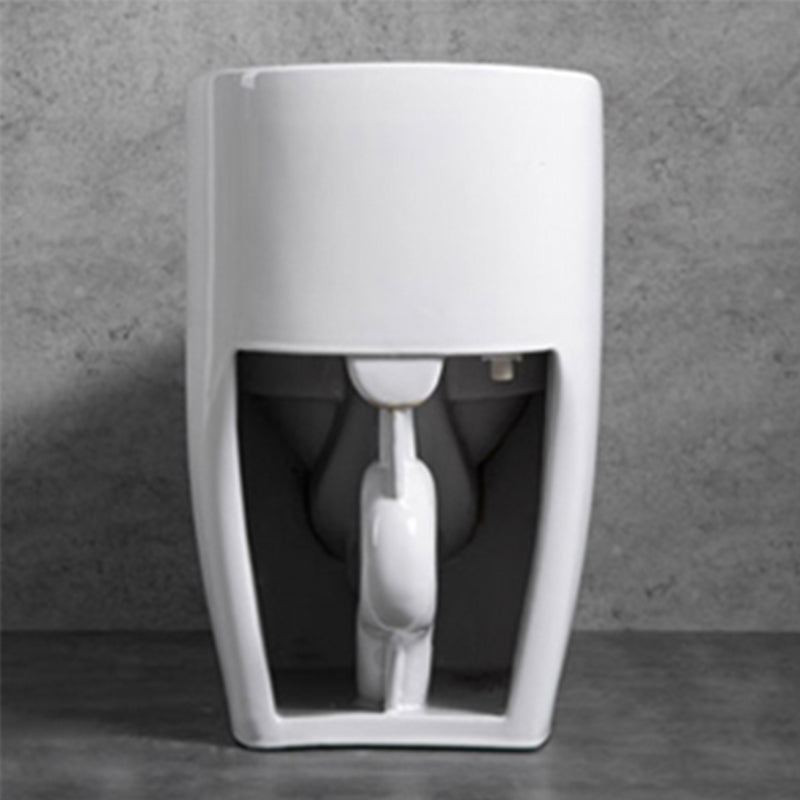 Contemporary Siphon Jet Toilet Bowl Floor Mount Urine Toilet for Washroom Clearhalo 'Bathroom Remodel & Bathroom Fixtures' 'Home Improvement' 'home_improvement' 'home_improvement_toilets' 'Toilets & Bidets' 'Toilets' 7312582