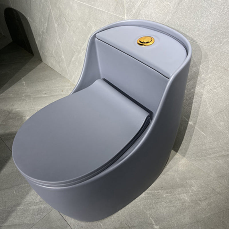 Contemporary Siphon Jet Toilet Bowl Floor Mount Urine Toilet for Washroom Grey Toilet with Sprayer Clearhalo 'Bathroom Remodel & Bathroom Fixtures' 'Home Improvement' 'home_improvement' 'home_improvement_toilets' 'Toilets & Bidets' 'Toilets' 7312583