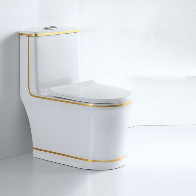 Traditional Ceramic Toilet Floor Mount Urine Toilet for Bathroom 15"L x 27"W x 30"H Toilet Only Clearhalo 'Bathroom Remodel & Bathroom Fixtures' 'Home Improvement' 'home_improvement' 'home_improvement_toilets' 'Toilets & Bidets' 'Toilets' 7312621