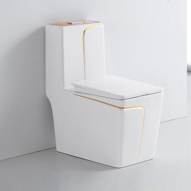 Traditional Ceramic Toilet Floor Mount Urine Toilet for Bathroom 14"L x 27"W x 31"H Toilet Only Clearhalo 'Bathroom Remodel & Bathroom Fixtures' 'Home Improvement' 'home_improvement' 'home_improvement_toilets' 'Toilets & Bidets' 'Toilets' 7312626