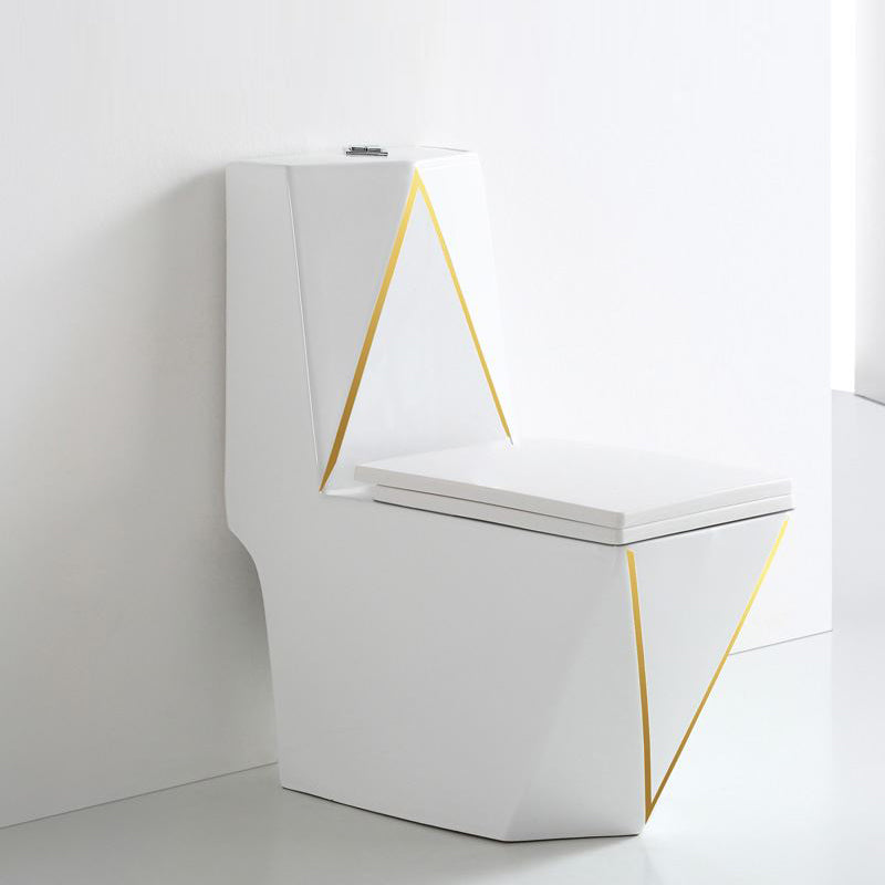 Traditional Ceramic Toilet Floor Mount Urine Toilet for Bathroom 15"L x 27"W x 33"H Toilet Only Clearhalo 'Bathroom Remodel & Bathroom Fixtures' 'Home Improvement' 'home_improvement' 'home_improvement_toilets' 'Toilets & Bidets' 'Toilets' 7312633