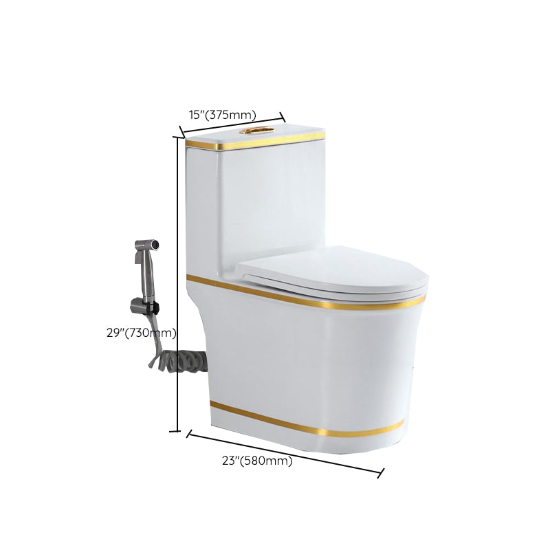 Traditional Ceramic Toilet Floor Mount Urine Toilet for Bathroom Clearhalo 'Bathroom Remodel & Bathroom Fixtures' 'Home Improvement' 'home_improvement' 'home_improvement_toilets' 'Toilets & Bidets' 'Toilets' 7312640