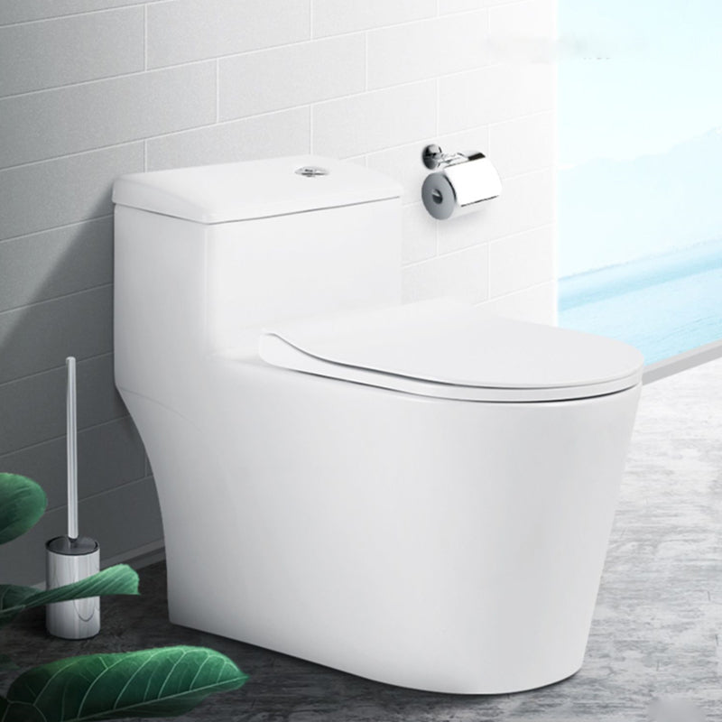 Traditional White Toilet Bowl Floor Mounted Urine Toilet for Bathroom 15"L x 28"W x 24"H White 14" Clearhalo 'Bathroom Remodel & Bathroom Fixtures' 'Home Improvement' 'home_improvement' 'home_improvement_toilets' 'Toilets & Bidets' 'Toilets' 7312647