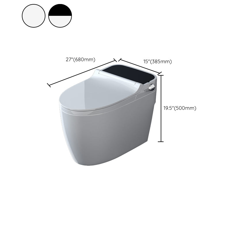 Elongated Floor Mount Bidet Vitreous China Bidet without Water Pressure Control Clearhalo 'Bathroom Remodel & Bathroom Fixtures' 'Bidets' 'Home Improvement' 'home_improvement' 'home_improvement_bidets' 'Toilets & Bidets' 7312960