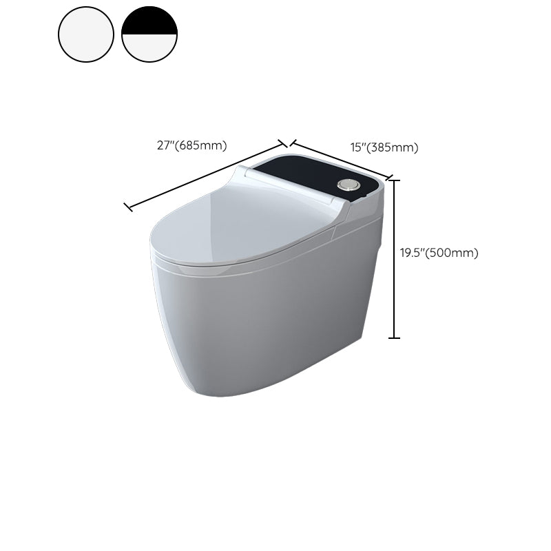 Elongated Floor Mount Bidet Vitreous China Bidet without Water Pressure Control Clearhalo 'Bathroom Remodel & Bathroom Fixtures' 'Bidets' 'Home Improvement' 'home_improvement' 'home_improvement_bidets' 'Toilets & Bidets' 7312961