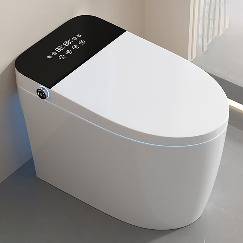 Contemporary Floor Mount Bidet Elongated Smart Bidet with Heated Seat Clearhalo 'Bathroom Remodel & Bathroom Fixtures' 'Bidets' 'Home Improvement' 'home_improvement' 'home_improvement_bidets' 'Toilets & Bidets' 7312962