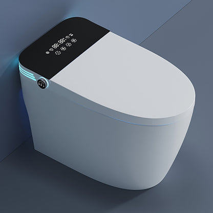 Contemporary Floor Mount Bidet Elongated Smart Bidet with Heated Seat Automatic Lid Clearhalo 'Bathroom Remodel & Bathroom Fixtures' 'Bidets' 'Home Improvement' 'home_improvement' 'home_improvement_bidets' 'Toilets & Bidets' 7312970