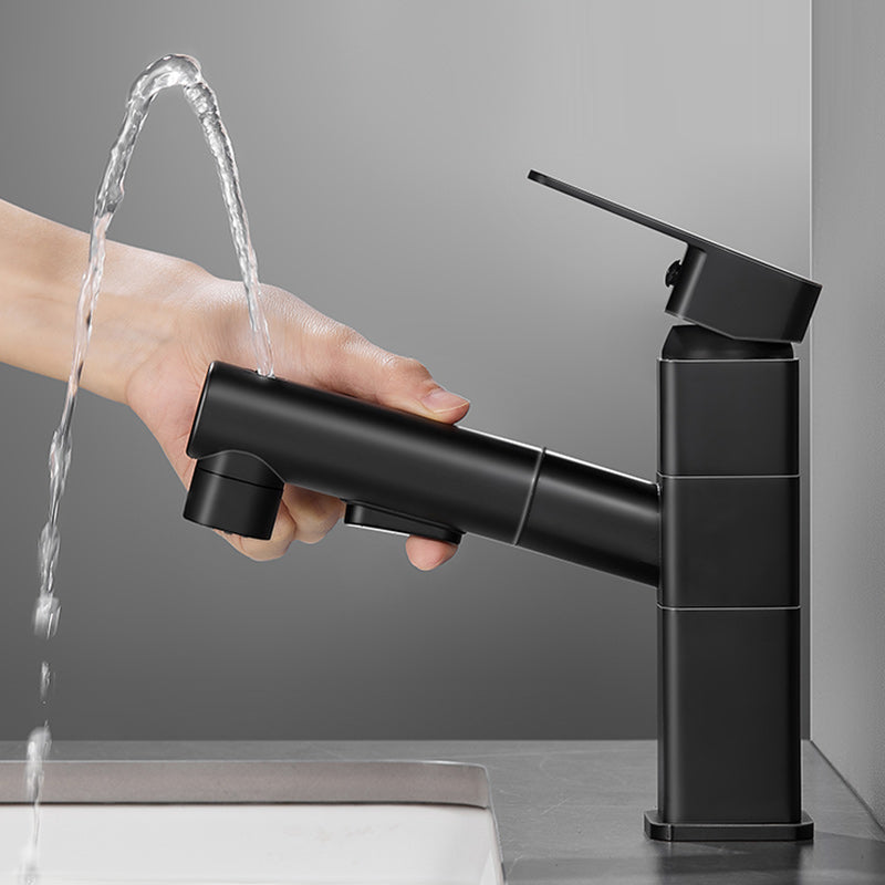 Bathroom Vessel Faucet Lever Handle 1 Hole Vessel Sink Faucet Clearhalo 'Bathroom Remodel & Bathroom Fixtures' 'Bathroom Sink Faucets' 'Bathroom Sinks & Faucet Components' 'bathroom_sink_faucets' 'Home Improvement' 'home_improvement' 'home_improvement_bathroom_sink_faucets' 7313547