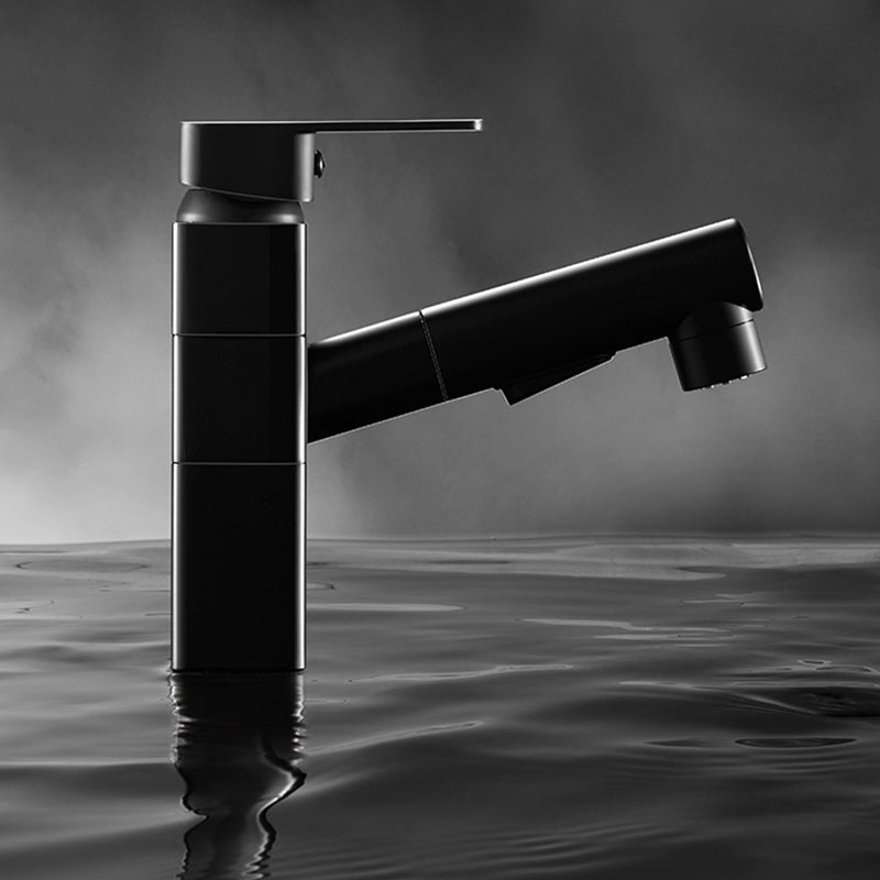 Bathroom Vessel Faucet Lever Handle 1 Hole Vessel Sink Faucet Clearhalo 'Bathroom Remodel & Bathroom Fixtures' 'Bathroom Sink Faucets' 'Bathroom Sinks & Faucet Components' 'bathroom_sink_faucets' 'Home Improvement' 'home_improvement' 'home_improvement_bathroom_sink_faucets' 7313561