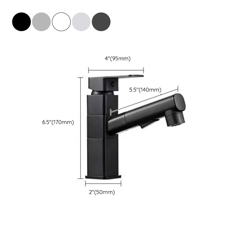 Bathroom Vessel Faucet Lever Handle 1 Hole Vessel Sink Faucet Clearhalo 'Bathroom Remodel & Bathroom Fixtures' 'Bathroom Sink Faucets' 'Bathroom Sinks & Faucet Components' 'bathroom_sink_faucets' 'Home Improvement' 'home_improvement' 'home_improvement_bathroom_sink_faucets' 7313572
