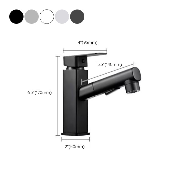 Bathroom Vessel Faucet Lever Handle 1 Hole Vessel Sink Faucet Clearhalo 'Bathroom Remodel & Bathroom Fixtures' 'Bathroom Sink Faucets' 'Bathroom Sinks & Faucet Components' 'bathroom_sink_faucets' 'Home Improvement' 'home_improvement' 'home_improvement_bathroom_sink_faucets' 7313573