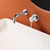 Widespread Wall Mounted Bathroom Sink Faucet Lever Handle Low Arc Sink Faucet Silver Embedded Box Not Included Thin Handle Clearhalo 'Bathroom Remodel & Bathroom Fixtures' 'Bathroom Sink Faucets' 'Bathroom Sinks & Faucet Components' 'bathroom_sink_faucets' 'Home Improvement' 'home_improvement' 'home_improvement_bathroom_sink_faucets' 7313586