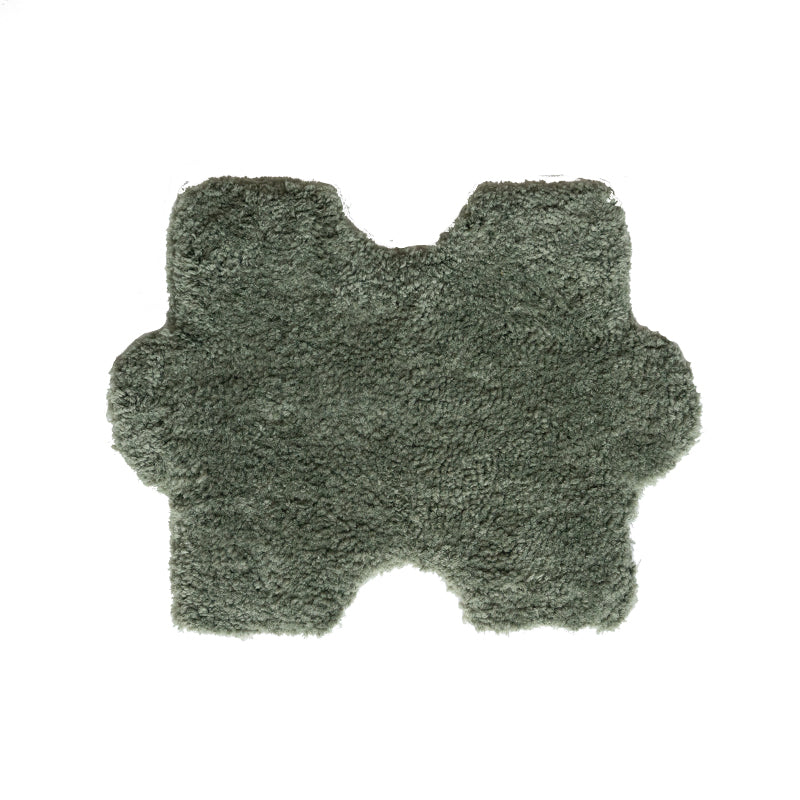 Modern Shag Carpet Tiles Puzzle Detail Color Block Indoor Carpet Tiles Khaki Clearhalo 'Carpet Tiles & Carpet Squares' 'carpet_tiles_carpet_squares' 'Flooring 'Home Improvement' 'home_improvement' 'home_improvement_carpet_tiles_carpet_squares' Walls and Ceiling' 7314021