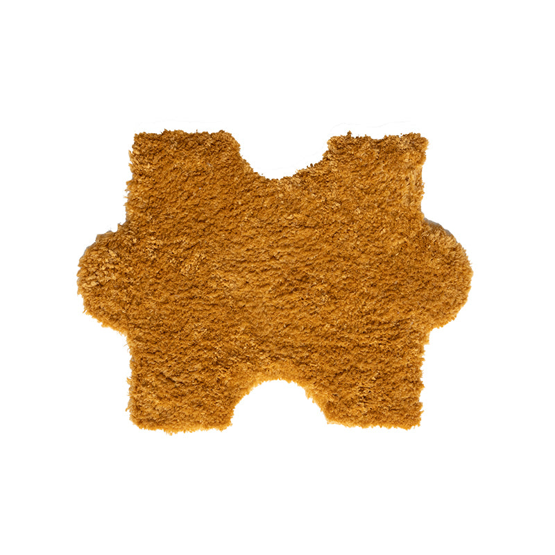 Modern Shag Carpet Tiles Puzzle Detail Color Block Indoor Carpet Tiles Yellow Clearhalo 'Carpet Tiles & Carpet Squares' 'carpet_tiles_carpet_squares' 'Flooring 'Home Improvement' 'home_improvement' 'home_improvement_carpet_tiles_carpet_squares' Walls and Ceiling' 7314027