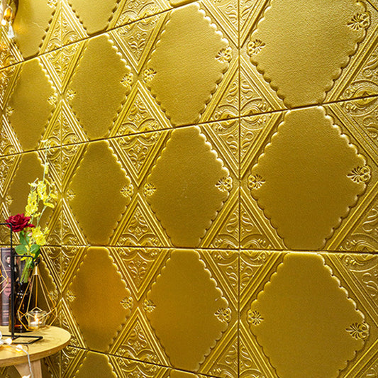 Modern Wall Panels Waterproof 3D Floral Print Peel and Stick Wall Paneling Clearhalo 'Flooring 'Home Improvement' 'home_improvement' 'home_improvement_wall_paneling' 'Wall Paneling' 'wall_paneling' 'Walls & Ceilings' Walls and Ceiling' 7314099