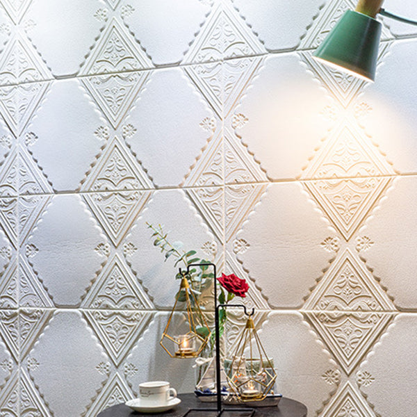 Modern Wall Panels Waterproof 3D Floral Print Peel and Stick Wall Paneling Clearhalo 'Flooring 'Home Improvement' 'home_improvement' 'home_improvement_wall_paneling' 'Wall Paneling' 'wall_paneling' 'Walls & Ceilings' Walls and Ceiling' 7314103
