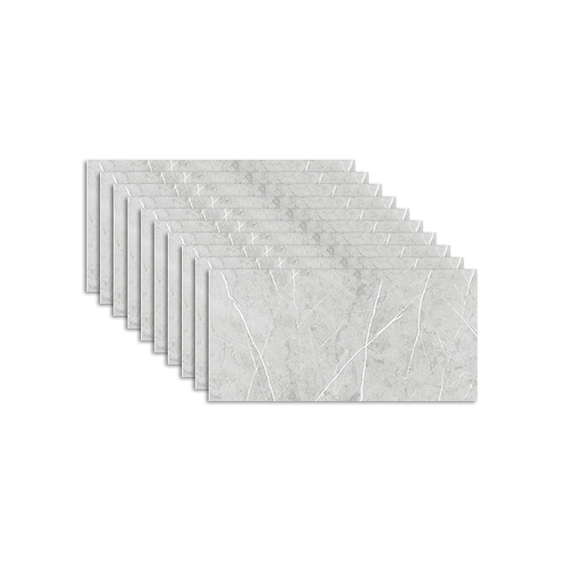 Plastic Peel & Stick Field Tile Waterproof Single Tile Wallpaper Light Gray 10-Piece Set Clearhalo 'Flooring 'Home Improvement' 'home_improvement' 'home_improvement_peel_stick_blacksplash' 'Peel & Stick Backsplash Tile' 'peel_stick_blacksplash' 'Walls & Ceilings' Walls and Ceiling' 7314121