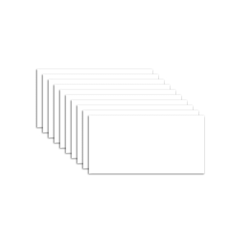 Plastic Peel & Stick Field Tile Waterproof Single Tile Wallpaper Gloss White 10-Piece Set Clearhalo 'Flooring 'Home Improvement' 'home_improvement' 'home_improvement_peel_stick_blacksplash' 'Peel & Stick Backsplash Tile' 'peel_stick_blacksplash' 'Walls & Ceilings' Walls and Ceiling' 7314126