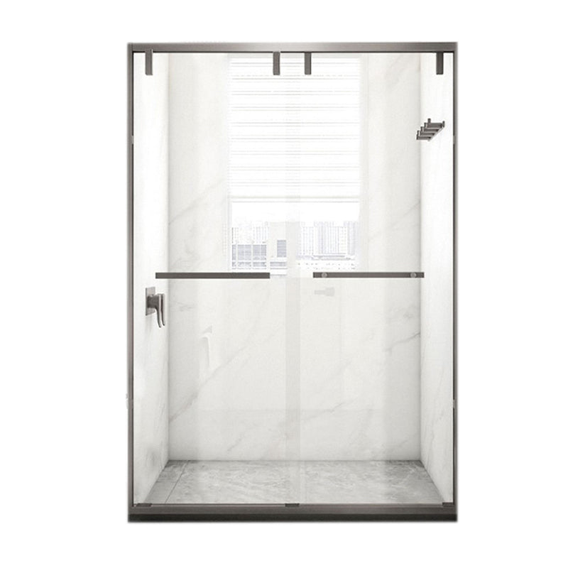 Transparent Scratch Resistant Shower Bath Door Gray Shower Bath Door Clearhalo 'Bathroom Remodel & Bathroom Fixtures' 'Home Improvement' 'home_improvement' 'home_improvement_shower_tub_doors' 'Shower and Tub Doors' 'shower_tub_doors' 'Showers & Bathtubs' 7314226